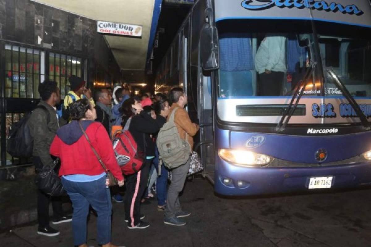 Las primeras rutas de buses interurbanos que volverán a trabajar en Honduras