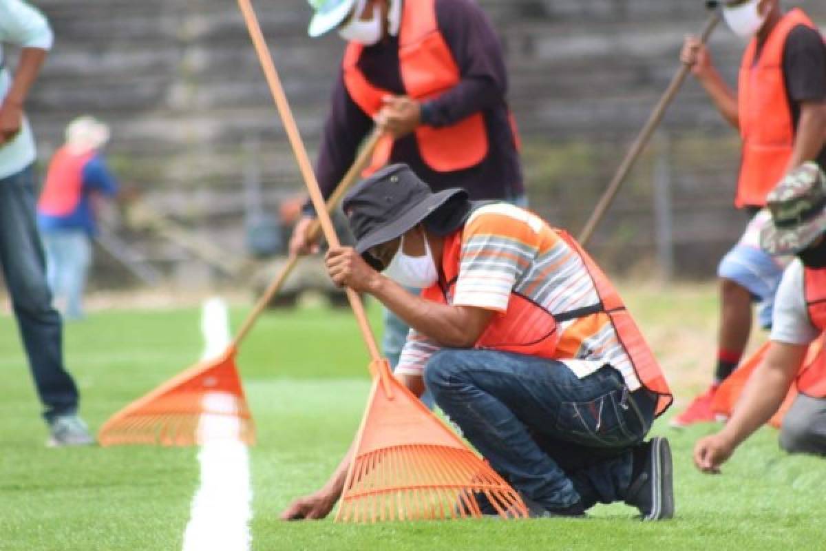 ¿Qué club te gustaría que la estrenara? Así quedó la cancha del estadio Roberto Suazo Córdova