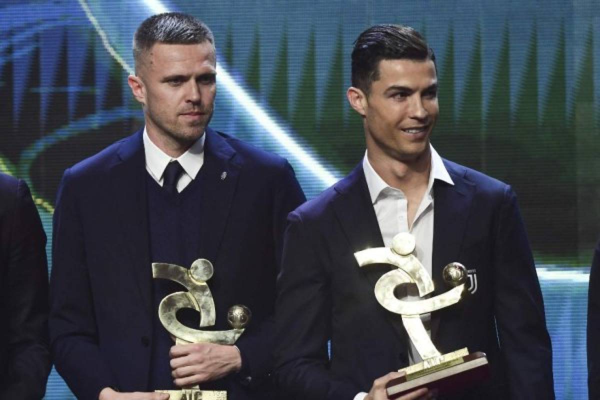 Así fue la gala en la que Cristiano Ronaldo ganó dos premios en Italia