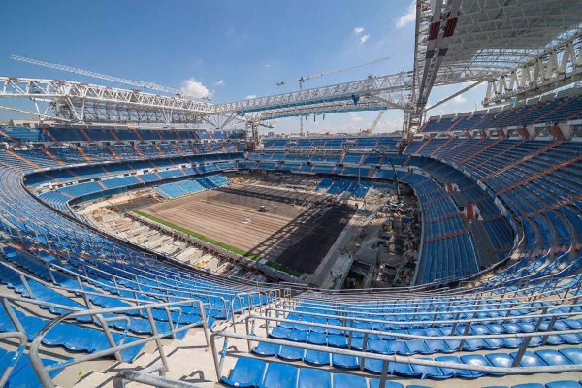 Asientos listos y ya tiene césped: Así luce el Santiago Bernabéu a seis días para la reapertura