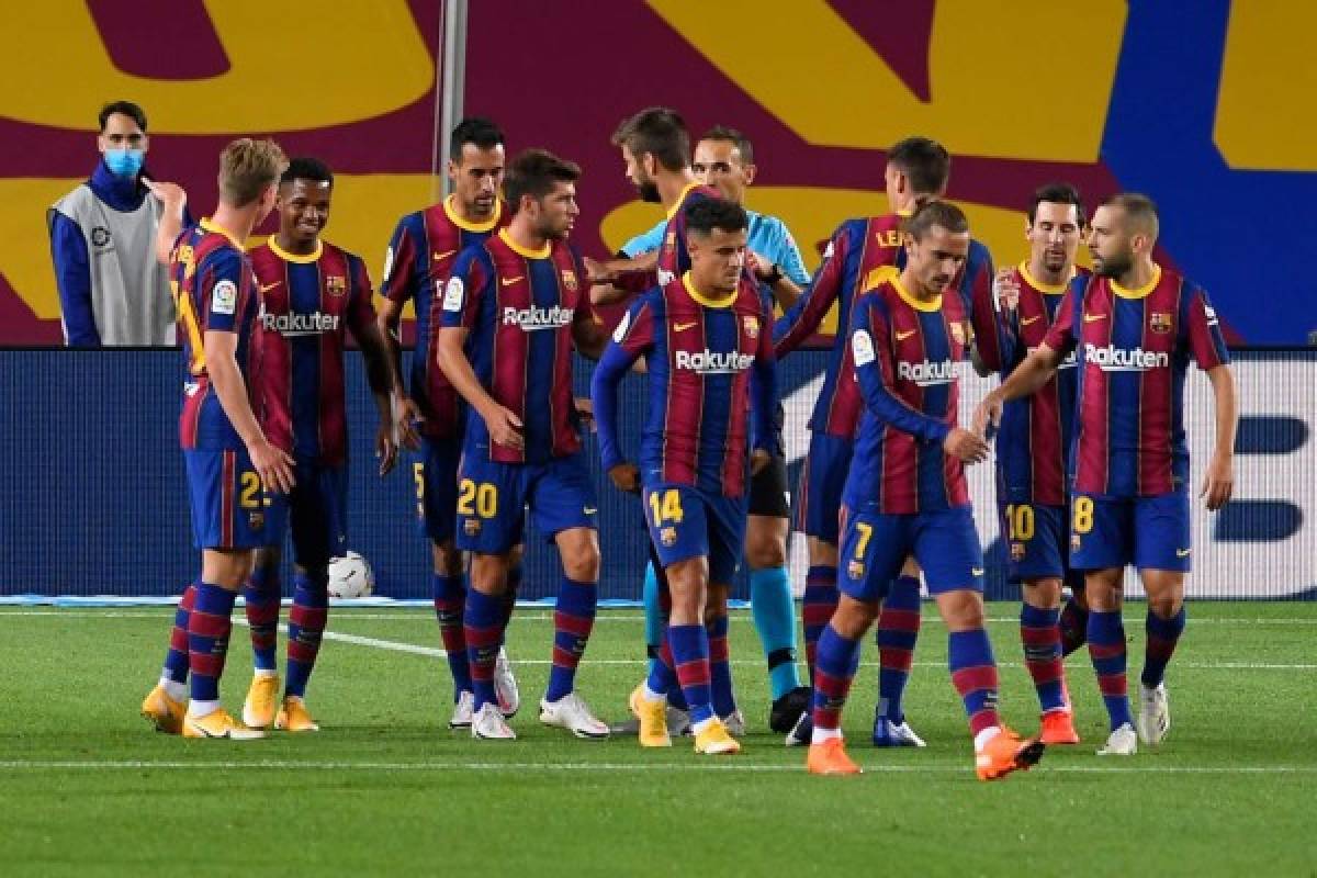 Barcelona golea al Villarreal con doblete de Ansu Fati y uno de Messi en el inicio de la era Koeman