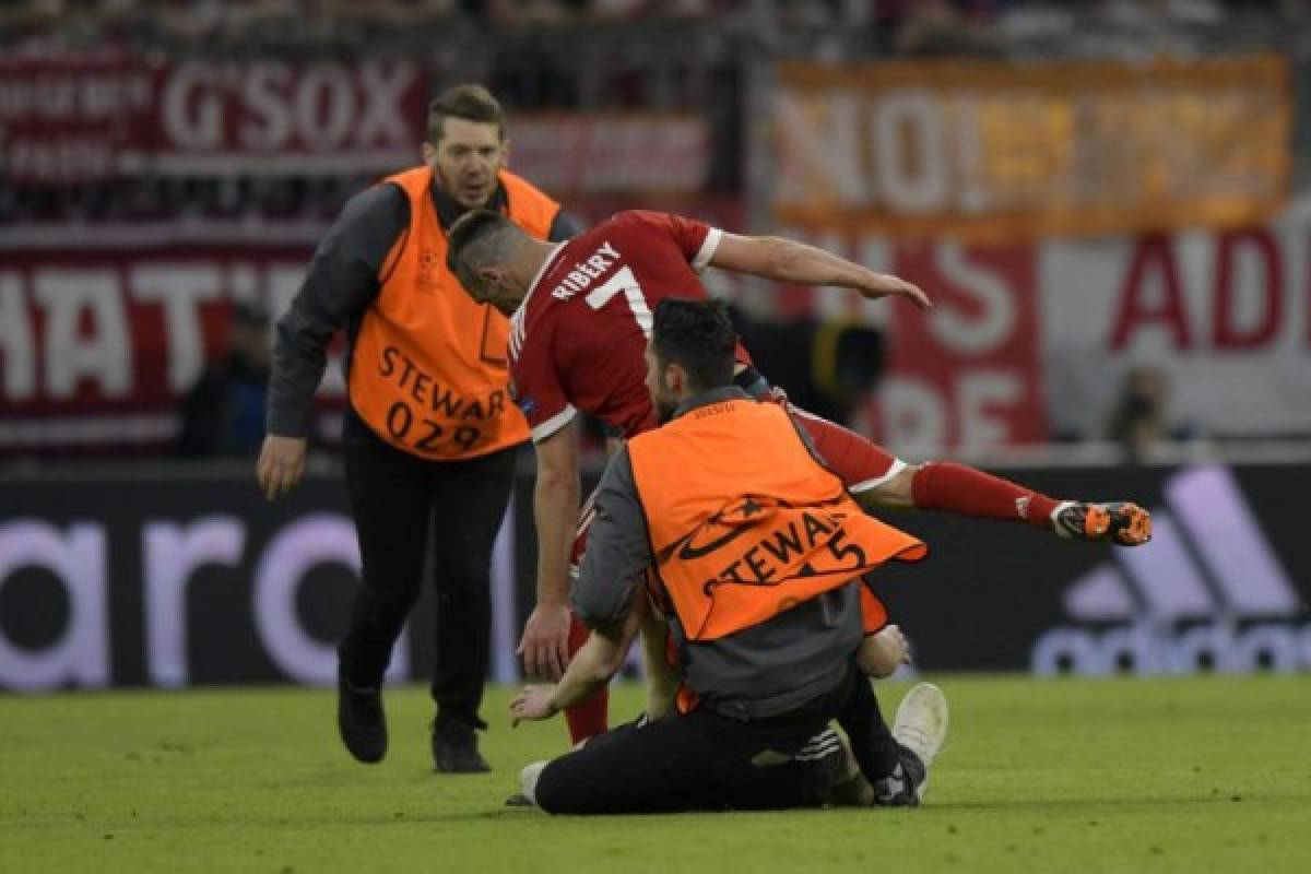 NO SE VIO EN TV: El susto de Ribery al final y el bonito gesto de Ramos con Navas