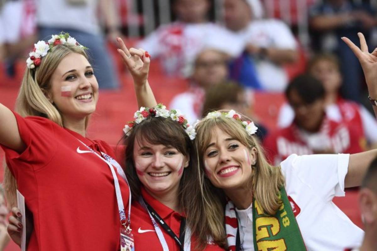 ¡BELLEZA! Las espectaculares aficionadas de Polonia en el Mundial de Rusia