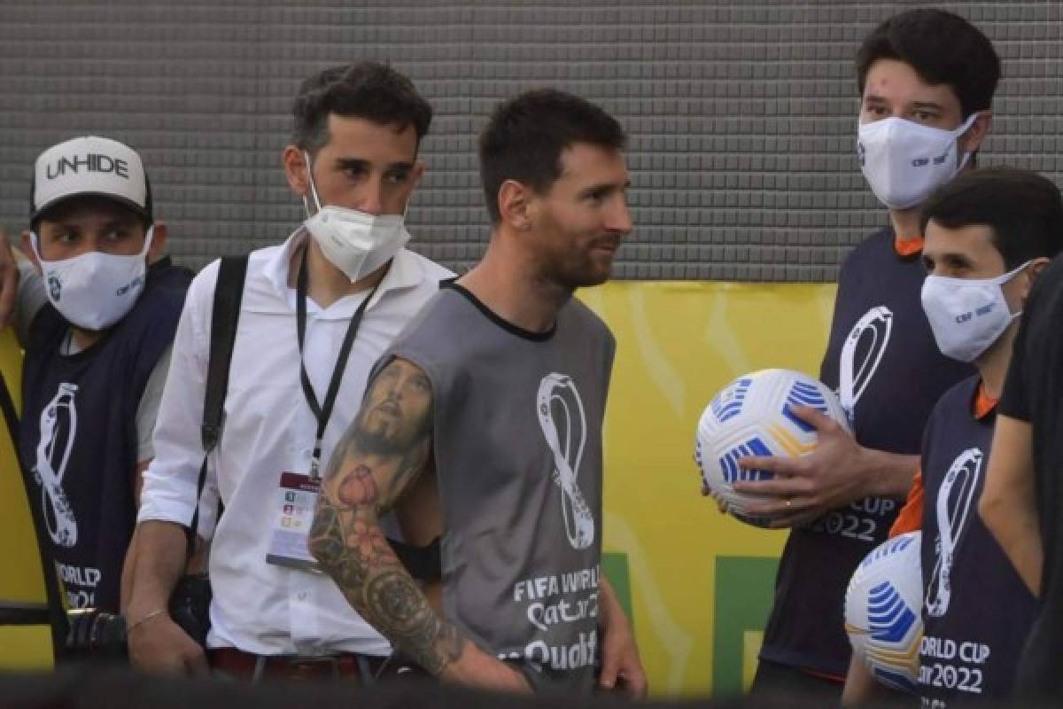 Revelaron por qué Messi salió con un chaleco de fotógrafo durante el escándalo de Brasil-Argentina