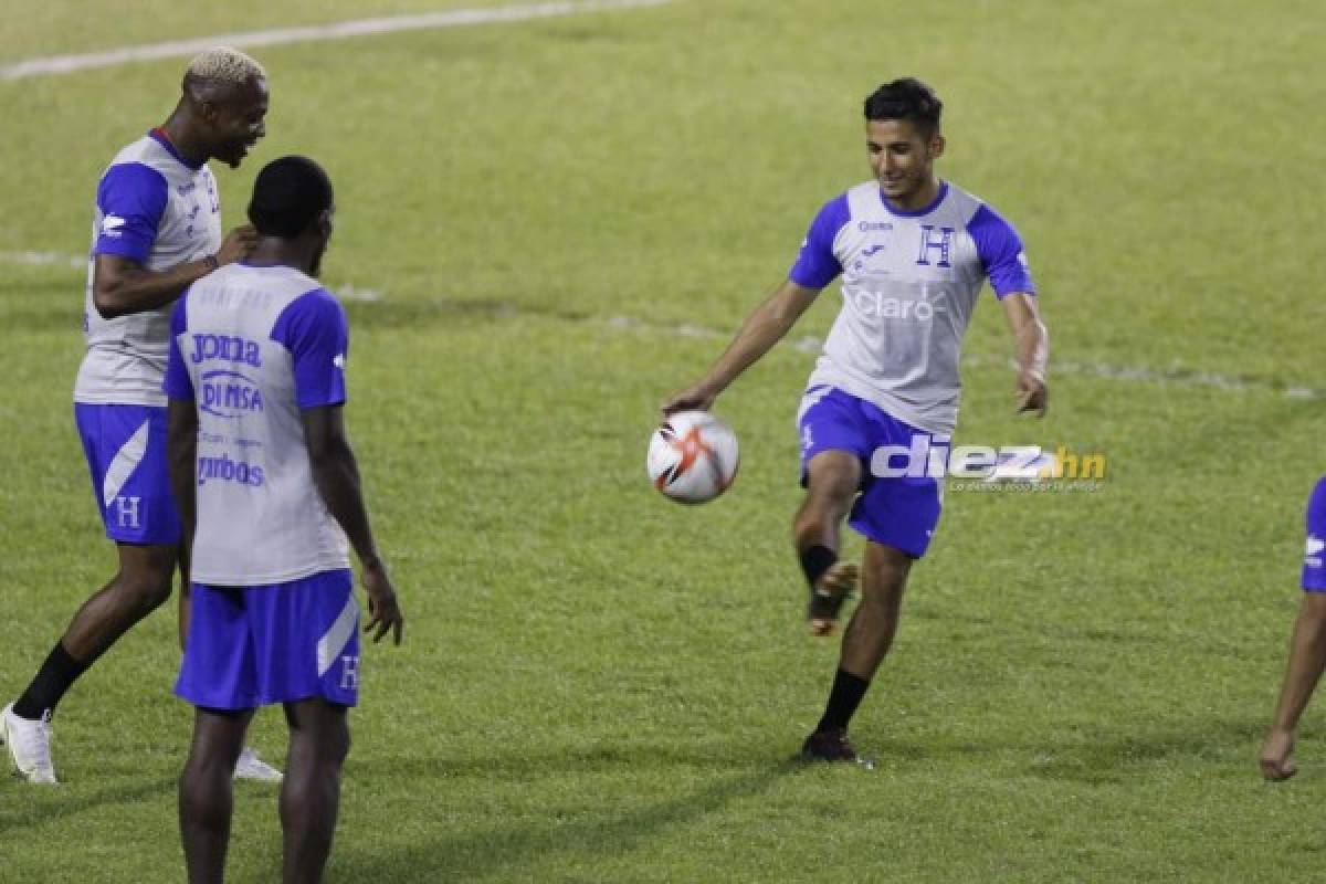 Con cuatro legionarios y los cañoneros del Vida: así fue el primer entrenamiento de Honduras en el Estadio Olímpico