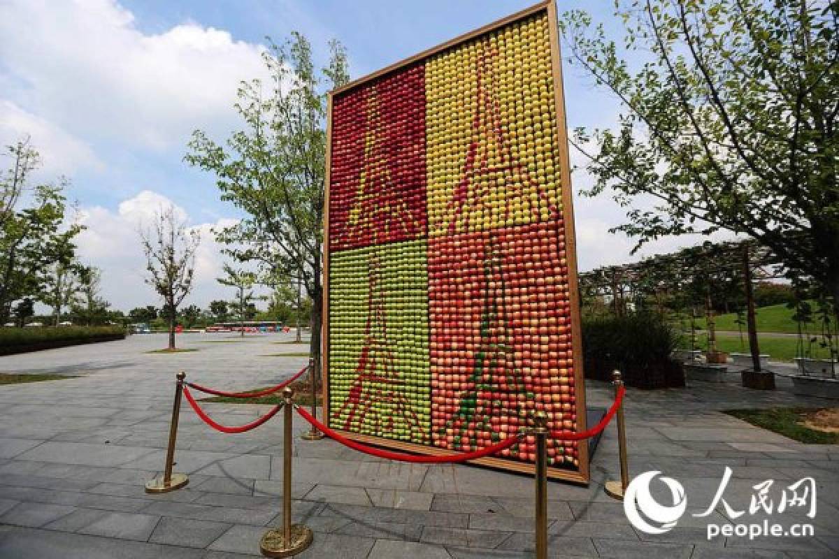FOTOS: Nacen manzanas artísticas en Shanghai, China