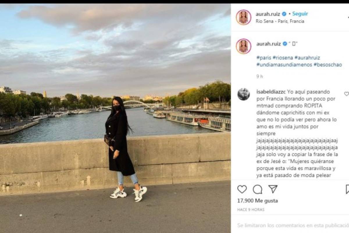 Reconciliación: Aurah Ruiz, cazada en París en una cena romántica con Jesé y explica todo