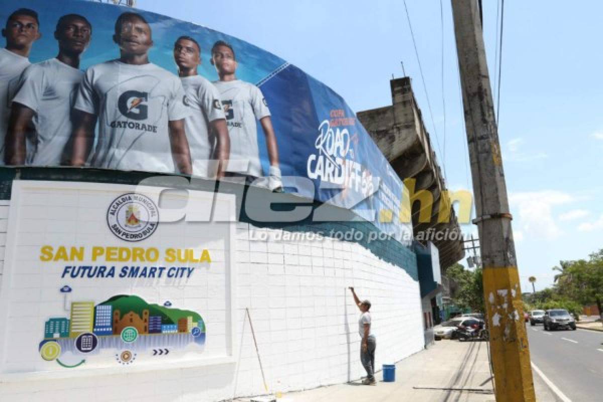 Así le han cambiado la cara al estadio Morazán a cinco días de enfrentar a Costa Rica