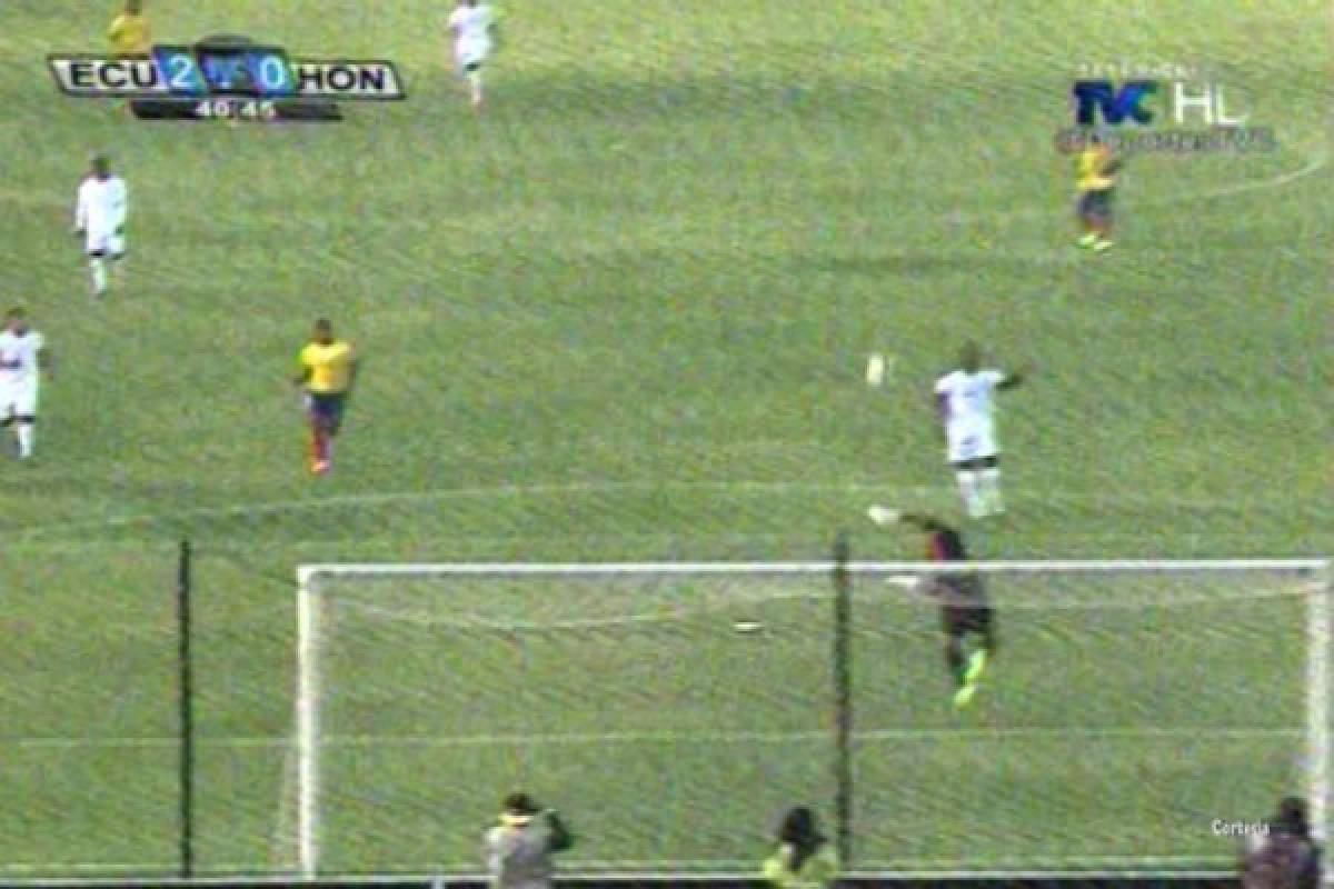 Fabulosa atajada de Noel Valladares impide el 3-0 de Ecuador sobre Honduras