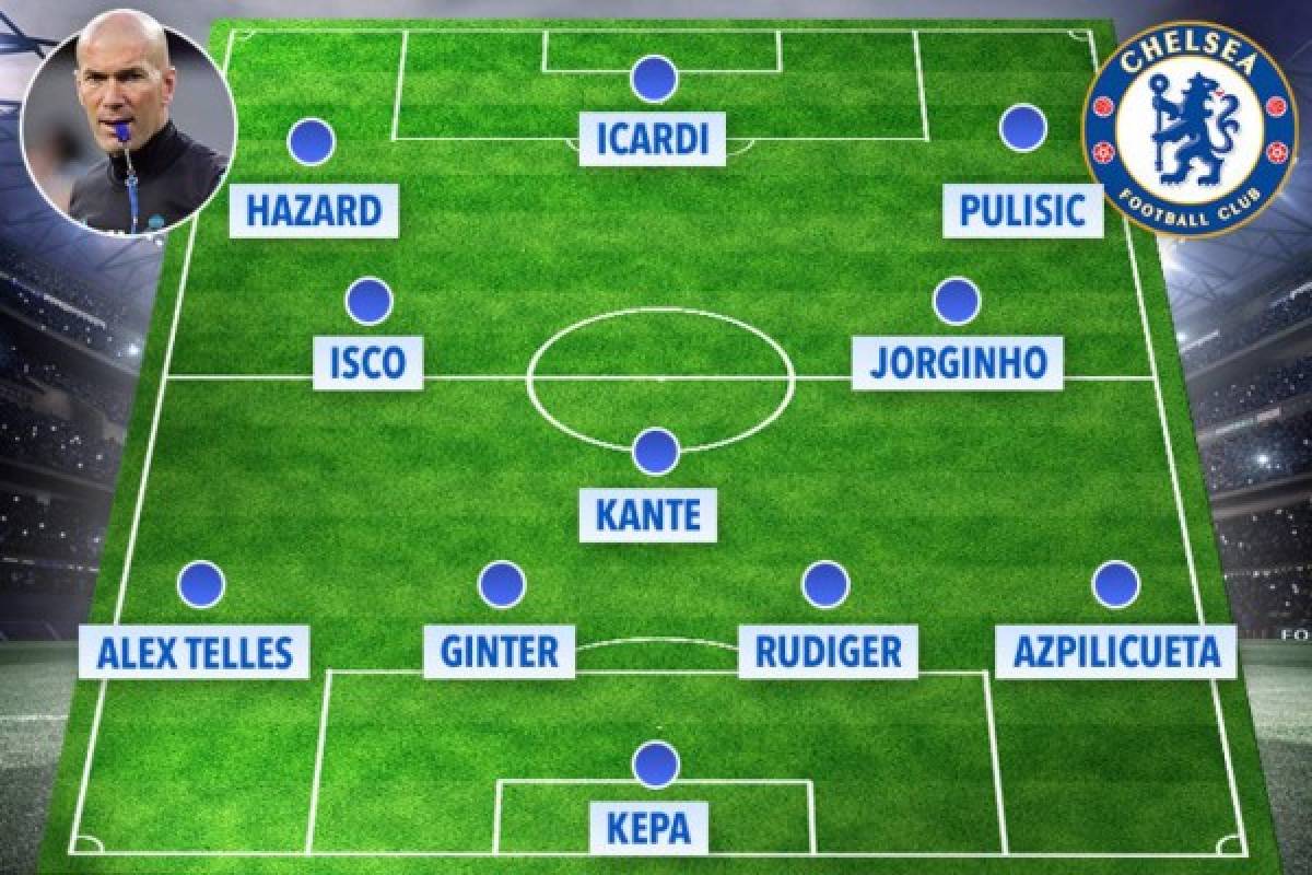 Un madridista y dos bombazos: El equipazo que armaría Zidane en el Chelsea