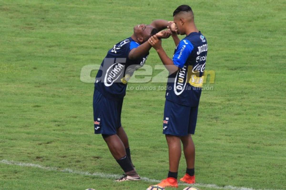 Las imágenes que dejó el primer entreno de Honduras de cara a la Copa Oro