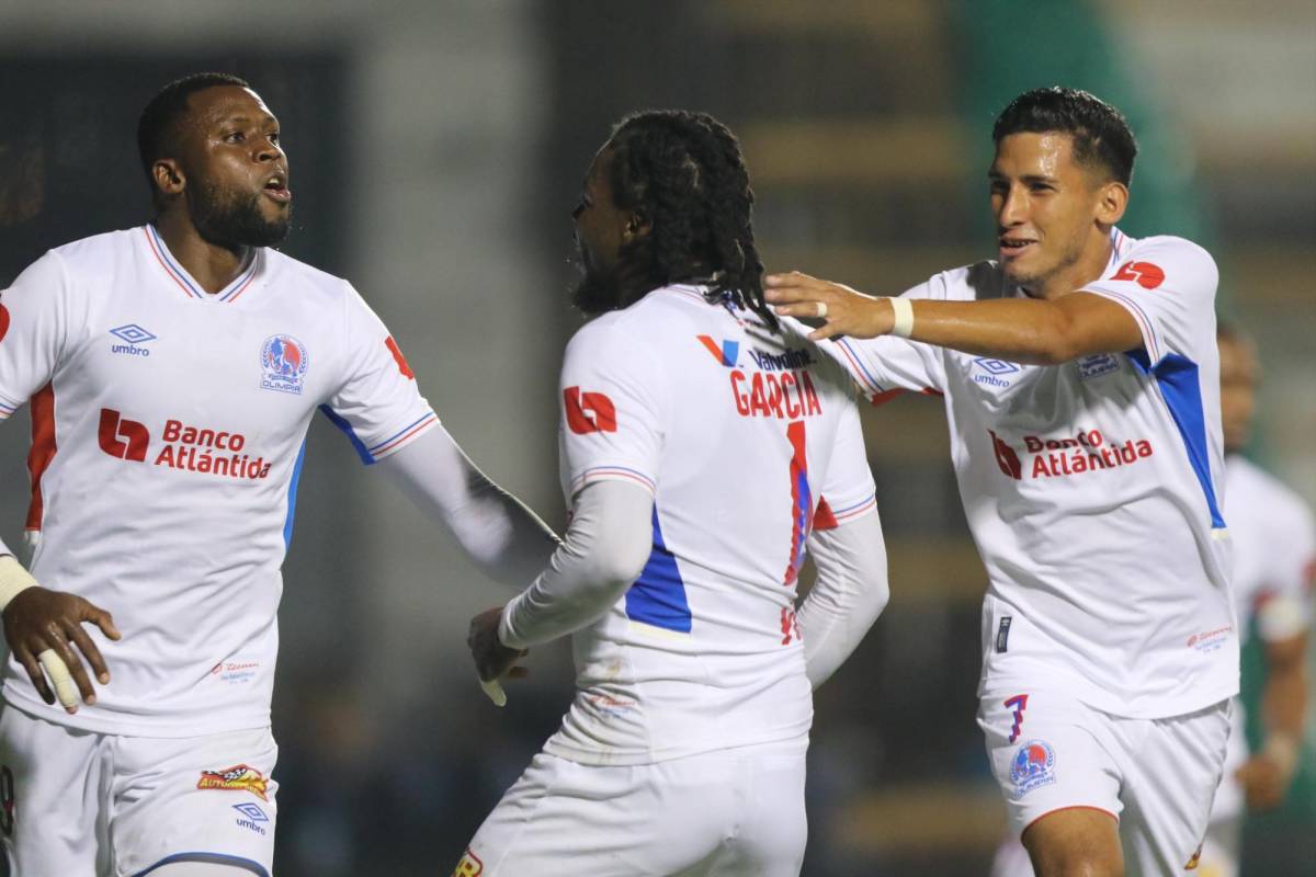 Jose García anotó el 1-0 para Olimpia ante Motagua en semifinales. FOTOS: Andro Rodríguez