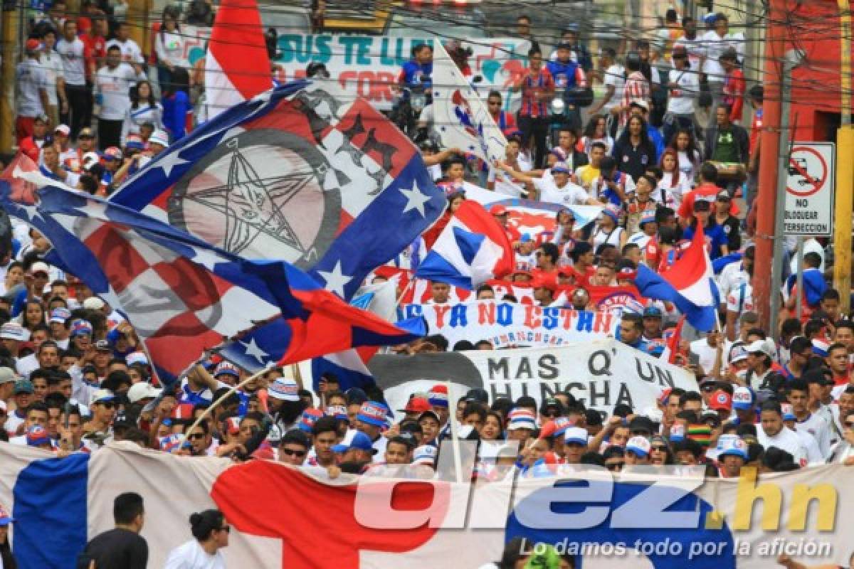 La Ultra Fiel se roba el show en el clásico Olimpia-Motagua