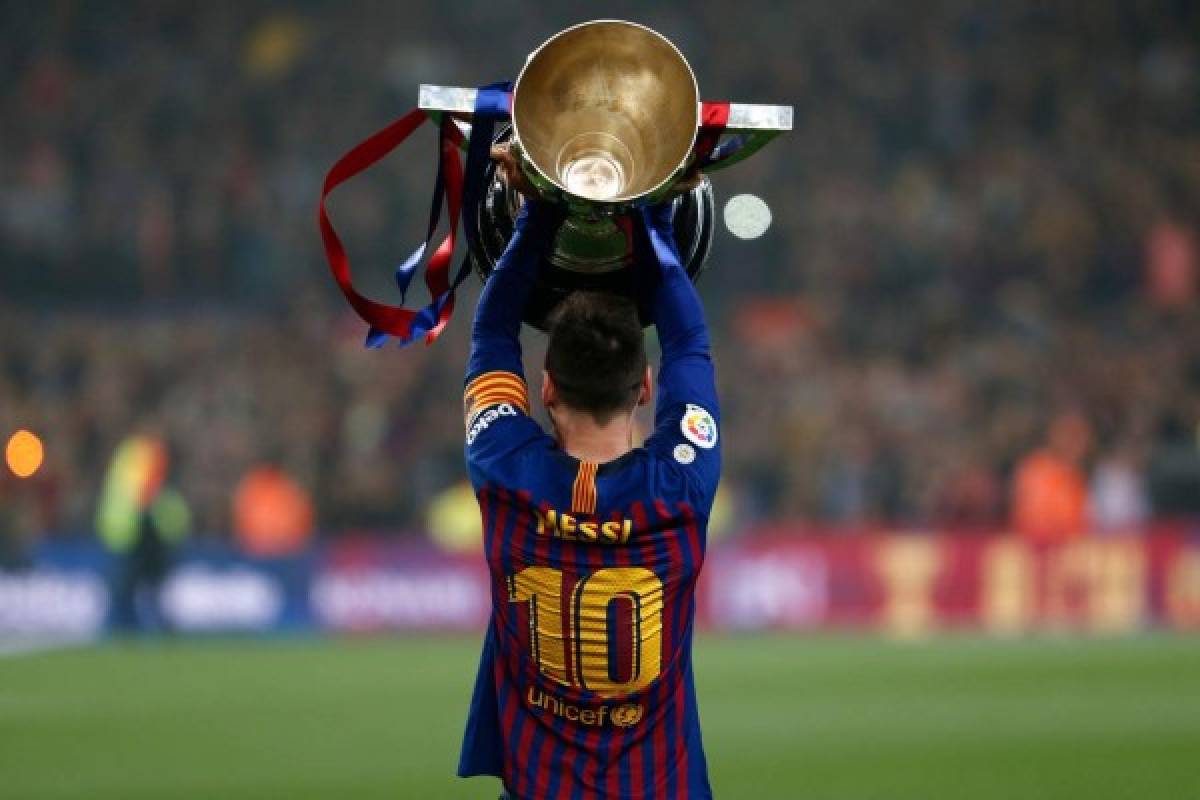 NO SE VIO POR TV: Messi y su tierna celebración en título de Barcelona