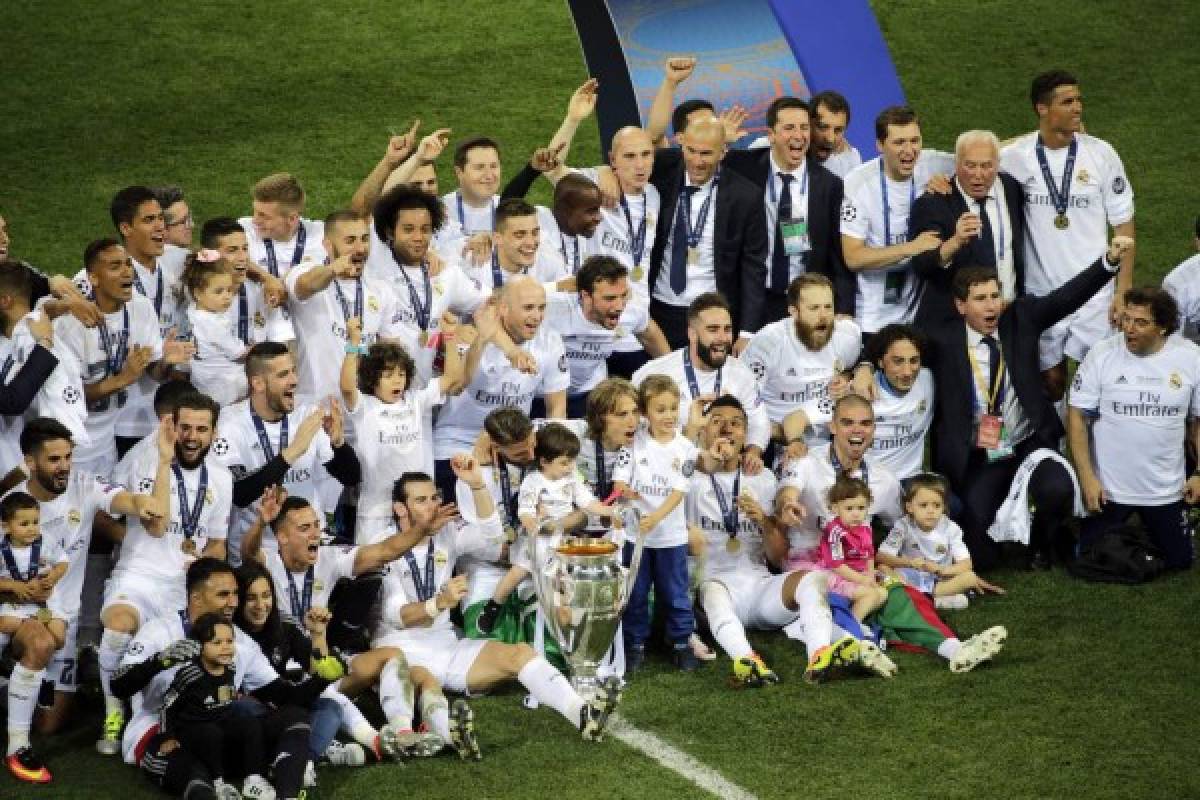 La eufórica celebración del Real Madrid tras ganar la Undécima Champions League