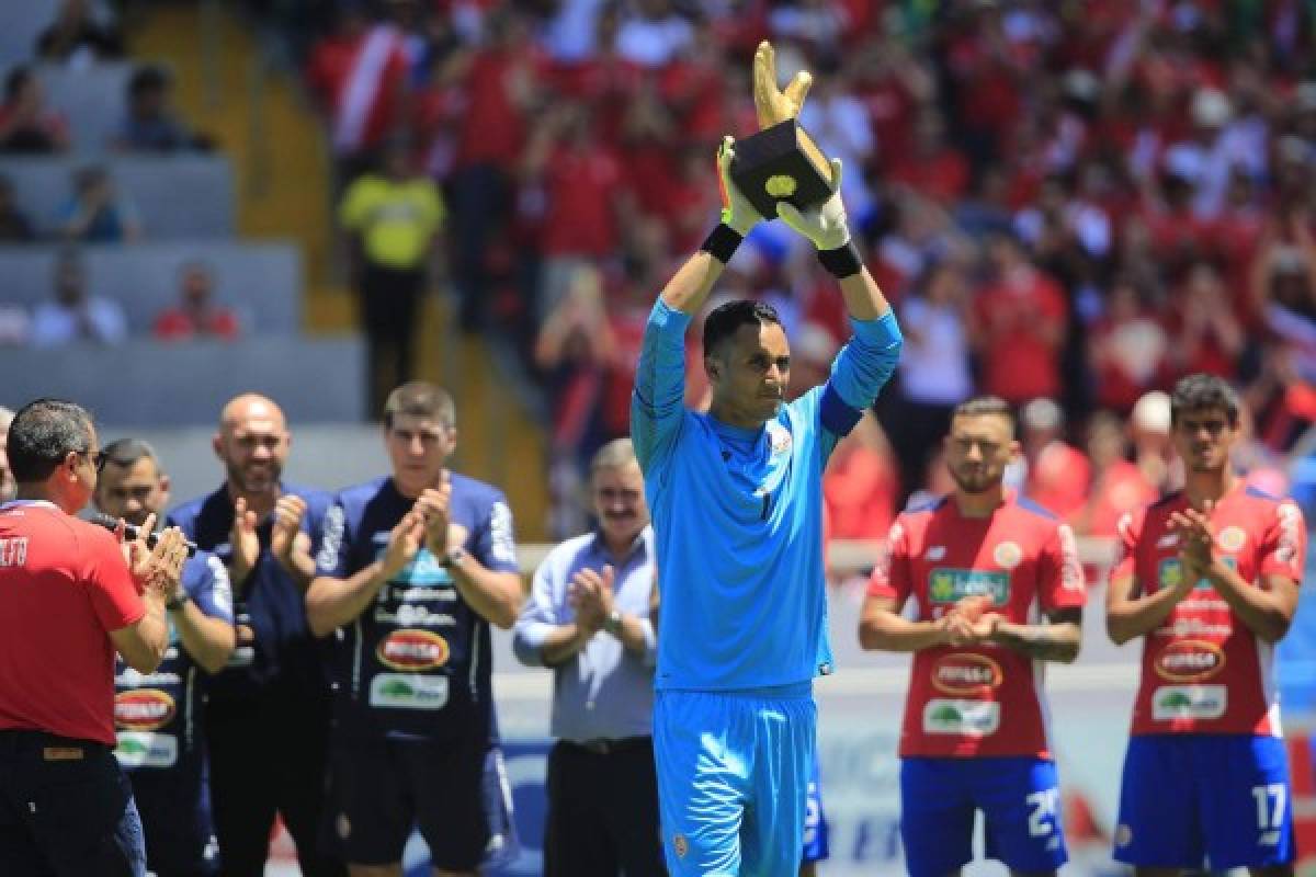 EN FOTOS: Así fue el homenaje que le dieron a Keylor Navas en Costa Rica