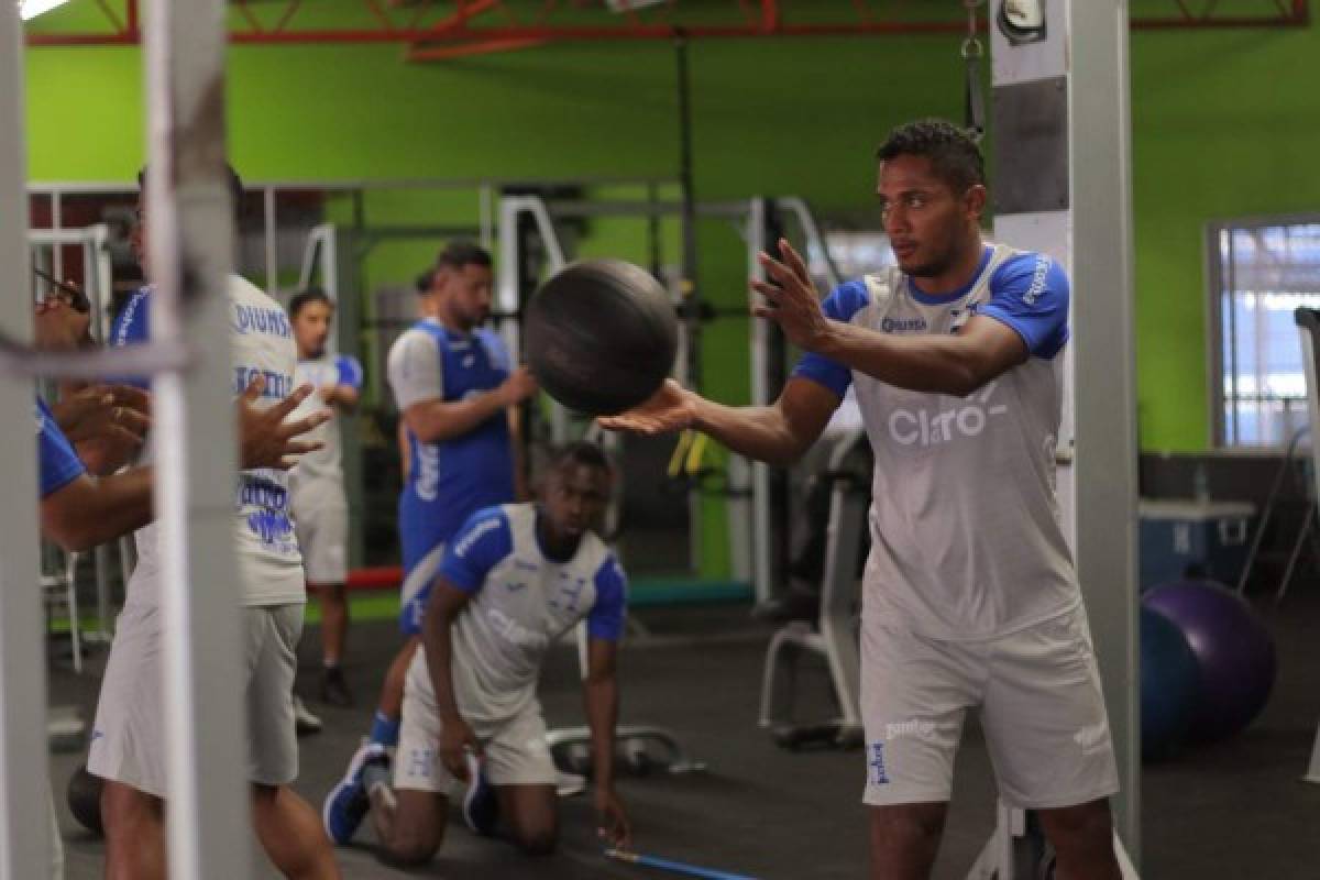 ¡A puro hierro! La Selección de Honduras se fortalece con trabajos de gimnasio