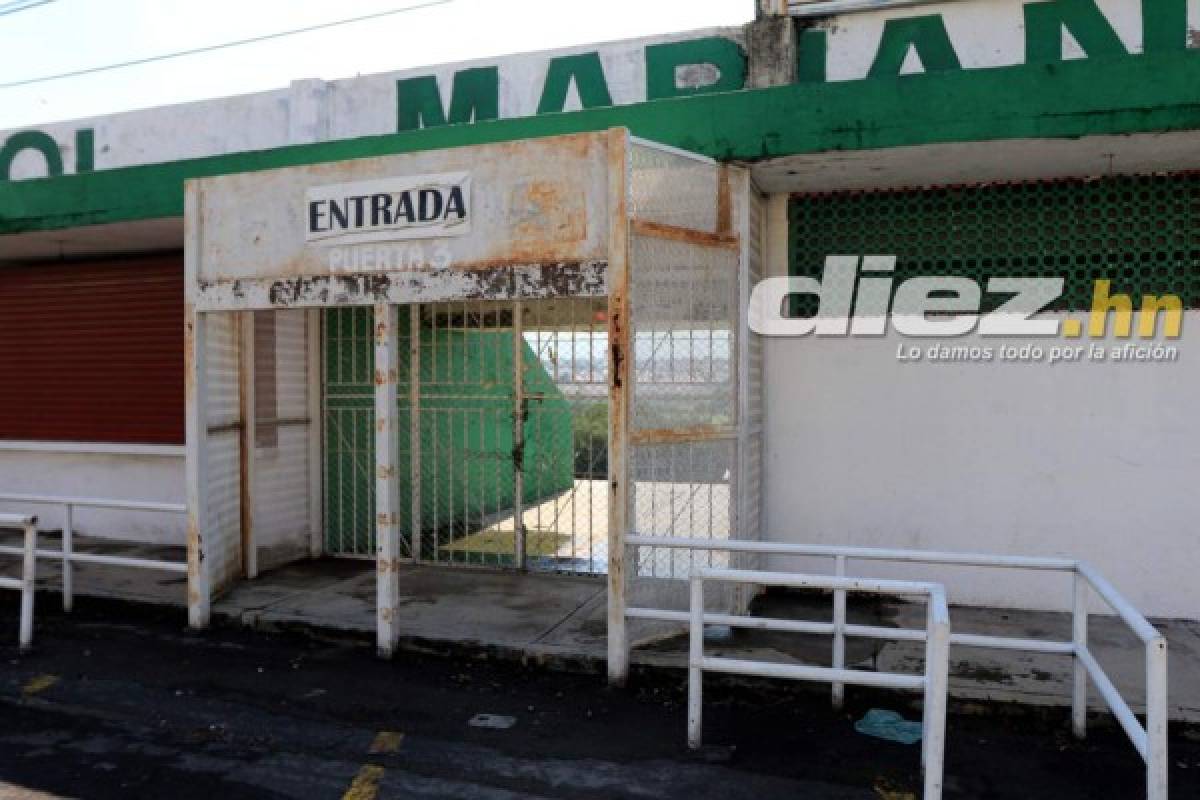 El feo y abandonado estadio donde entrena Honduras en Cuernavaca