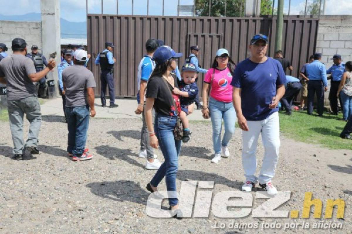 Seguridad máxima: Así está el ambiente en Comayagua para el Motagua-Olimpia