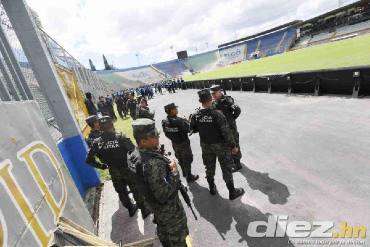El llenazo en la final de ida entre Olimpia y Motagua en el Nacional