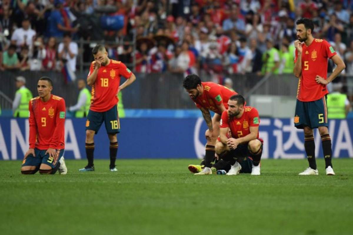 Las desgarradoras fotos de España tras ser eliminado del Mundial de Rusia 2018