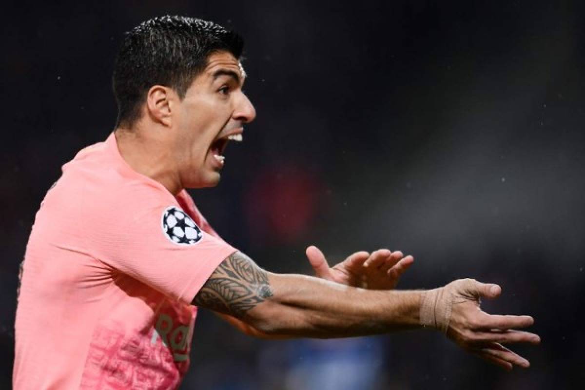 Luis Suárez pierde los estribos en Champions; la tristeza de Neymar y Mbappé