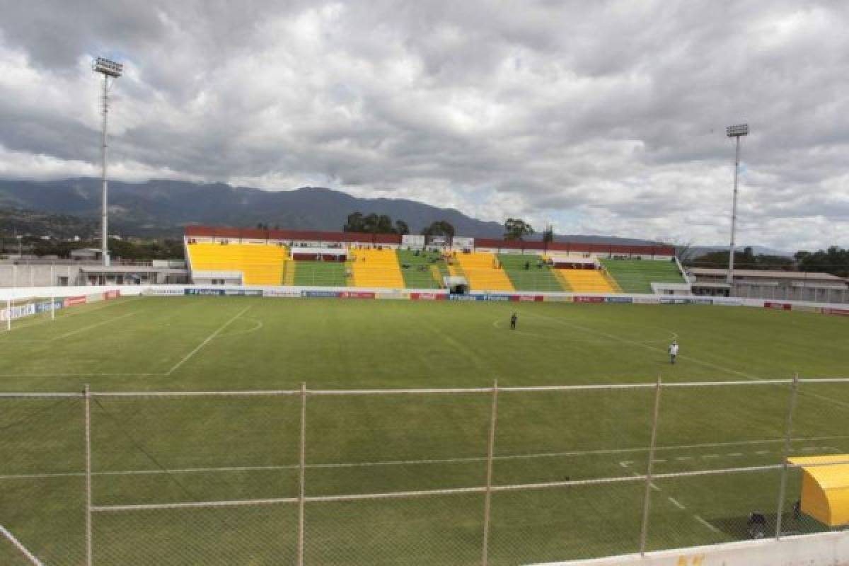 Estadio Carlos Miranda de comayagua, primera jornada de la liga Olimpia vs Real Sociedad Torneo Clausura 2014