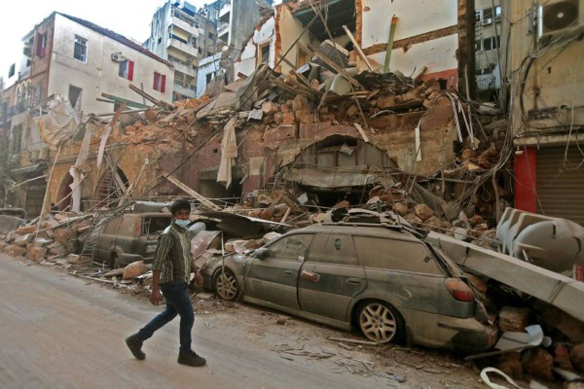 ¡En ruinas! La explosión en Beirut barrió la ciudad como dejó a Europa la Segunda Guerra Mundial