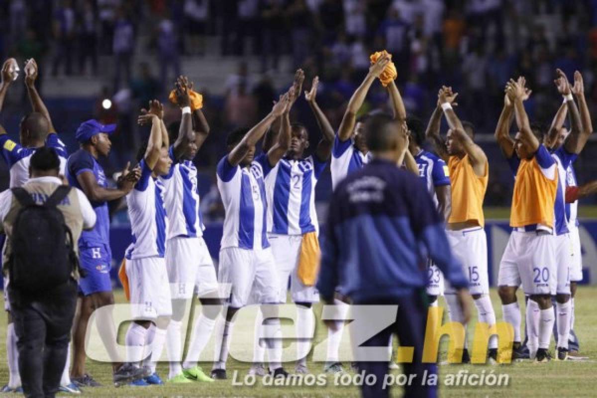 Alegría y llanto, así celebraron jugadores de Honduras el pase al repechaje