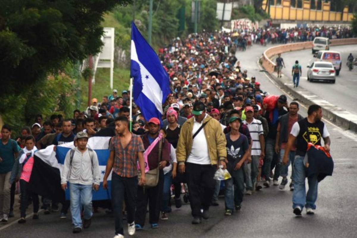 Así va la caravana de migrantes hondureños rumbo a Estados Unidos