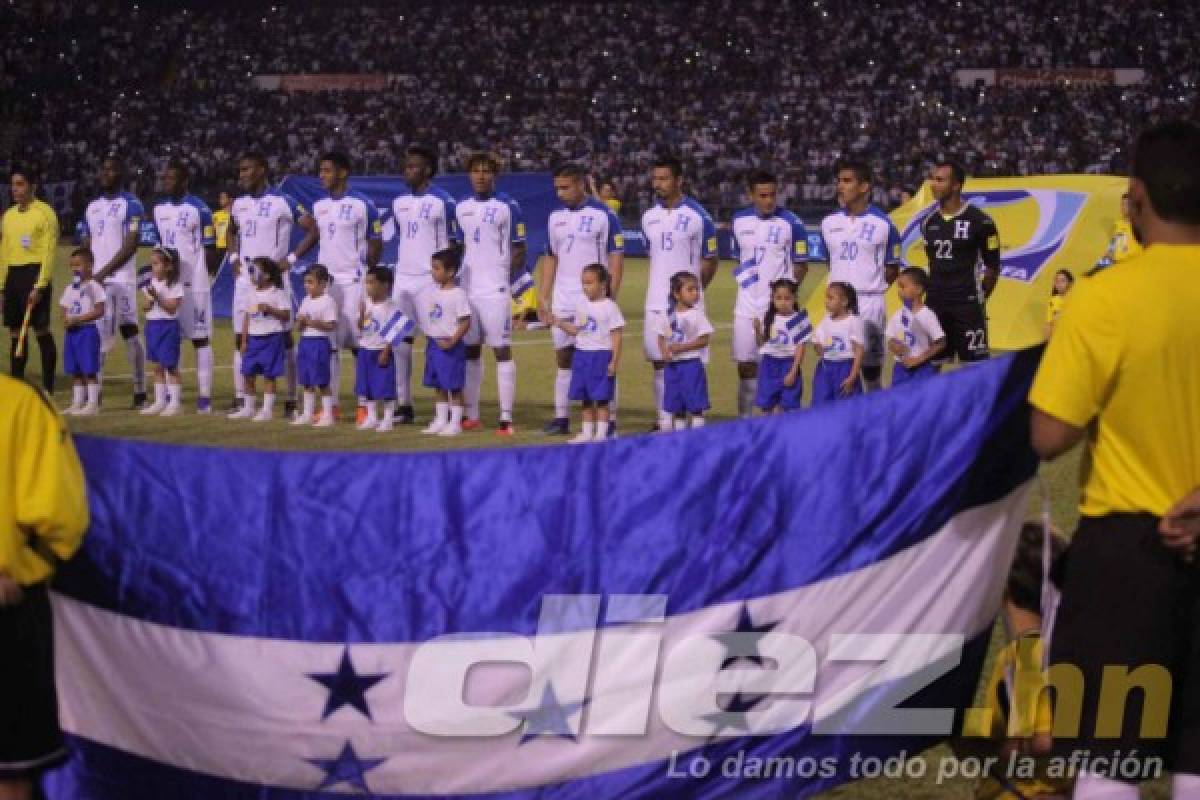 Las mejores imágenes del Honduras-El Salvador en el Olímpico