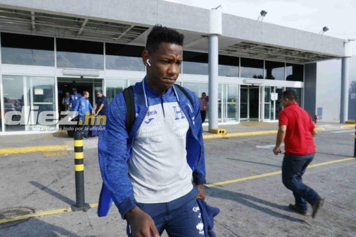 FOTOS: Jugadores de Selección de Honduras llegan tristes tras goleada ante Brasil