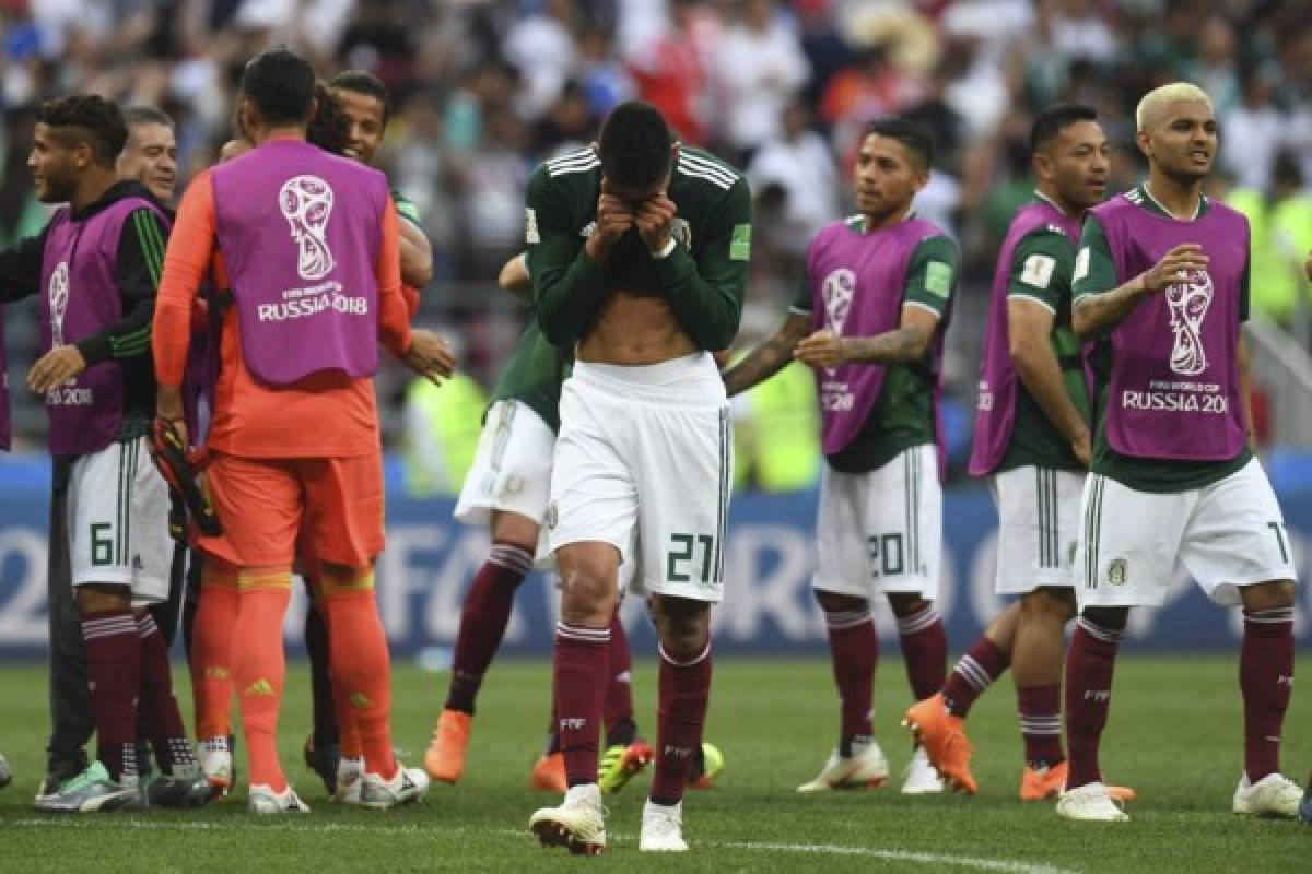 NO VISTE EN TV: El festejo de México, las caras tristes de Alemania y un crack en el estadio