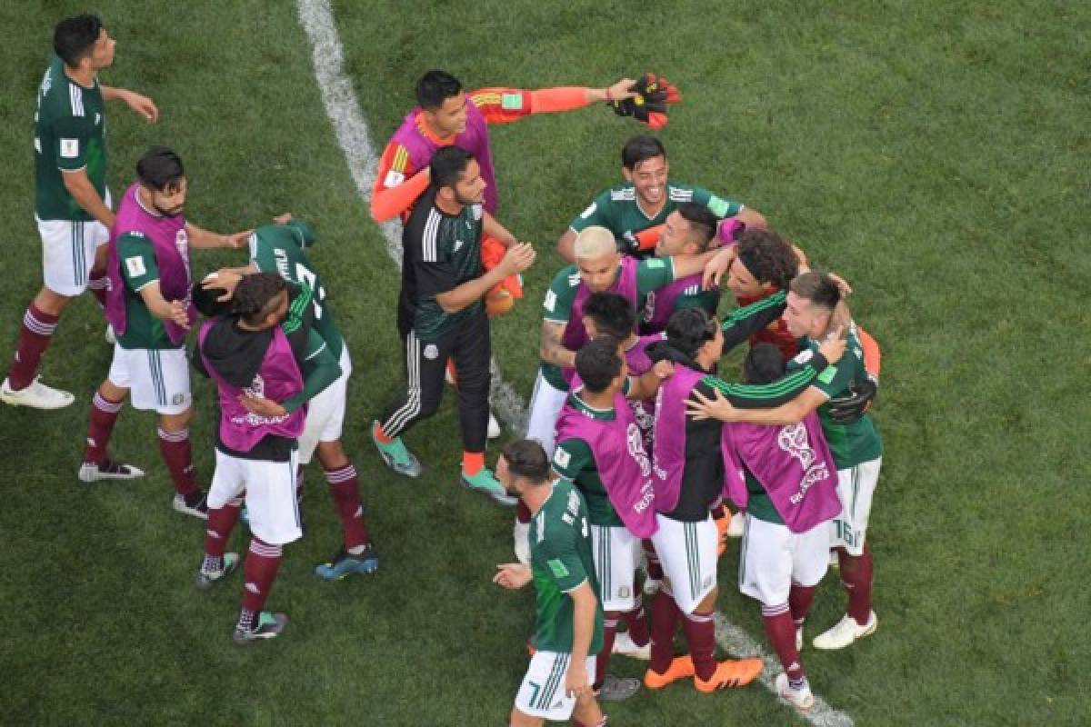 NO VISTE EN TV: El festejo de México, las caras tristes de Alemania y un crack en el estadio