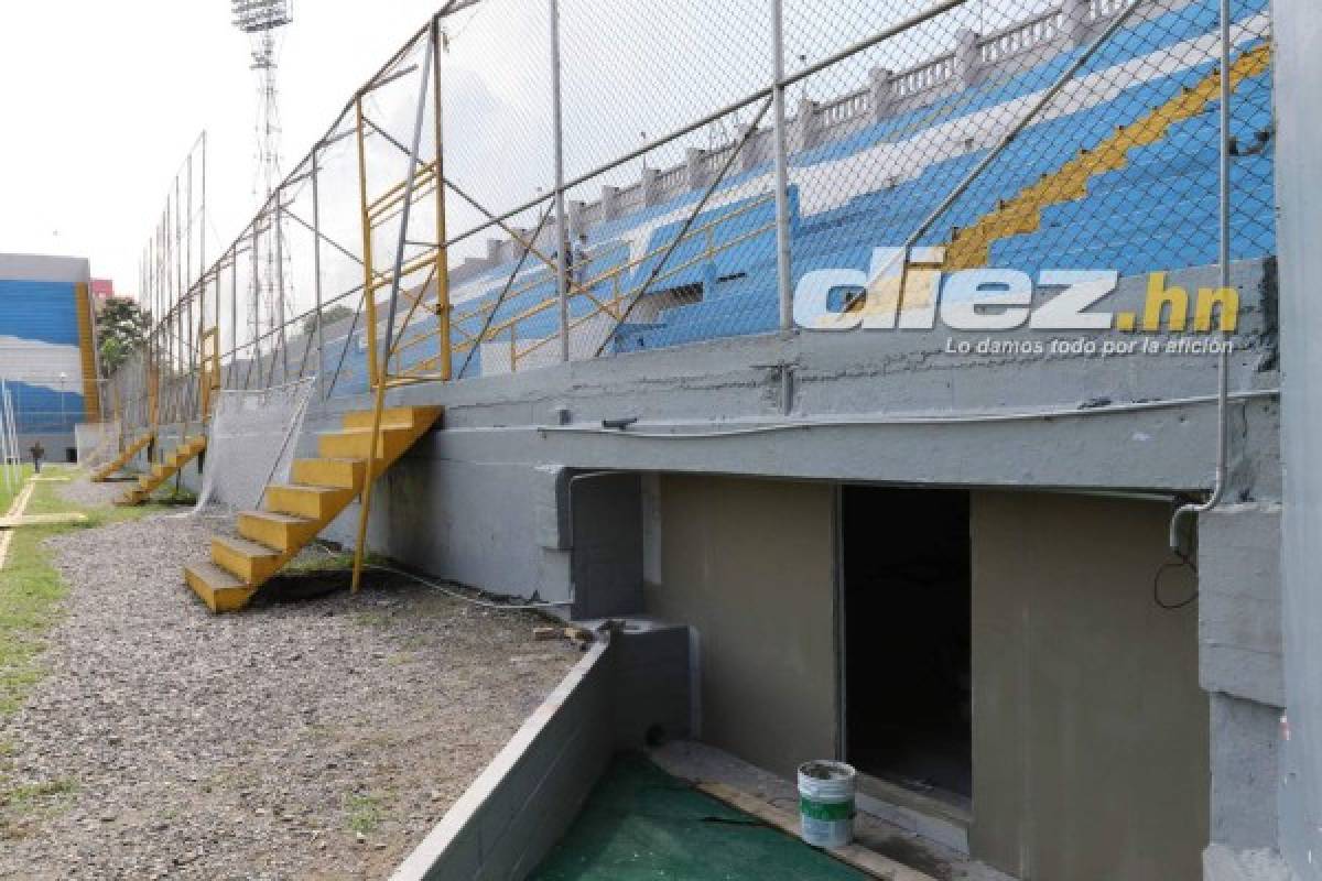 Así avanzan trabajos de remodelación de estadio Morazán para eliminatoria