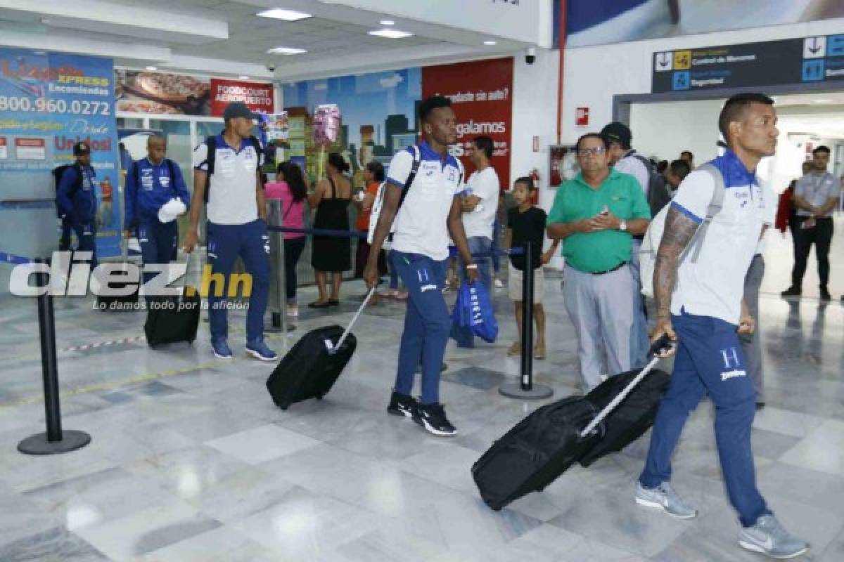 FOTOS: Jugadores de Selección de Honduras llegan tristes tras goleada ante Brasil