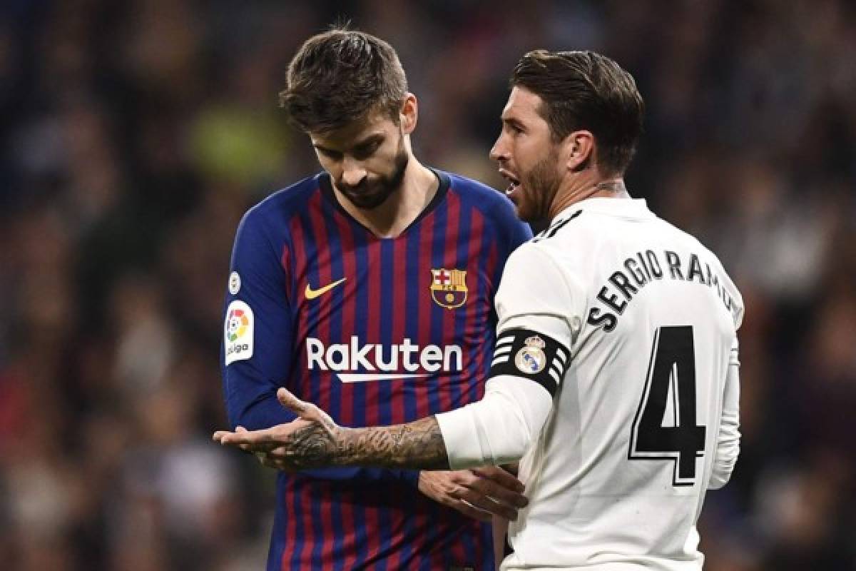 En fotos: ¡La rabieta de Messi con Sergio Ramos en el clásico!