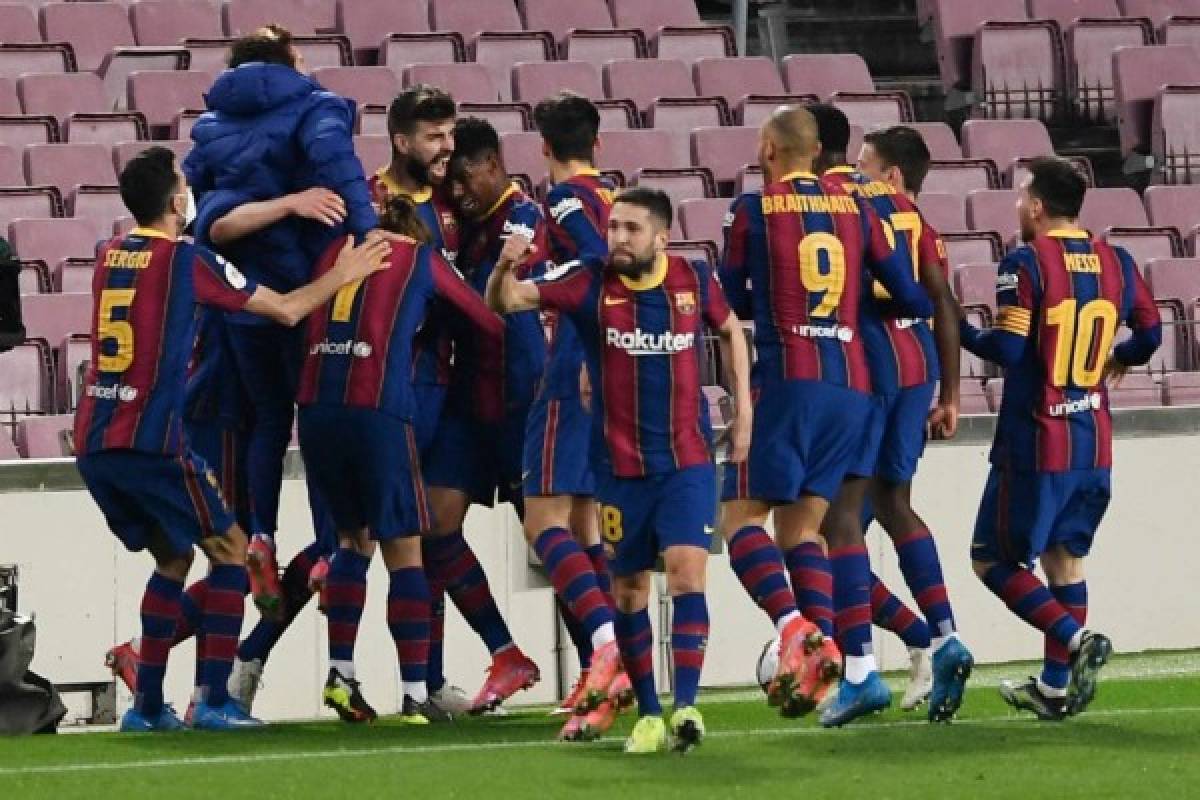 Lo que no se vio en TV: El abrazo y felicidad de Messi tras la remontada ¿Y si ya no se va del Barcelona?