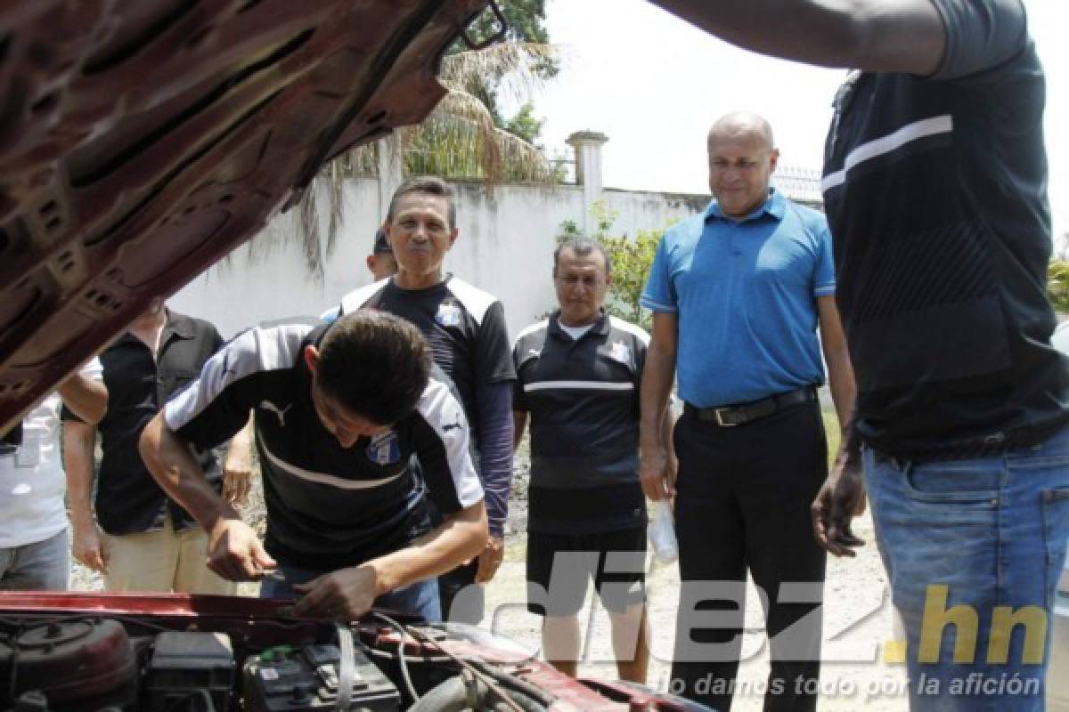 Así fue la captura de un ladrón a manos de los futbolistas del Honduras Progreso