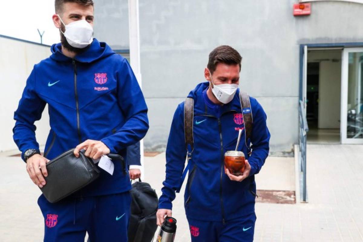 Messi con fiel acompañante y los dos regresos: Así fue la llegada de Barcelona a Madrid para el Clásico español