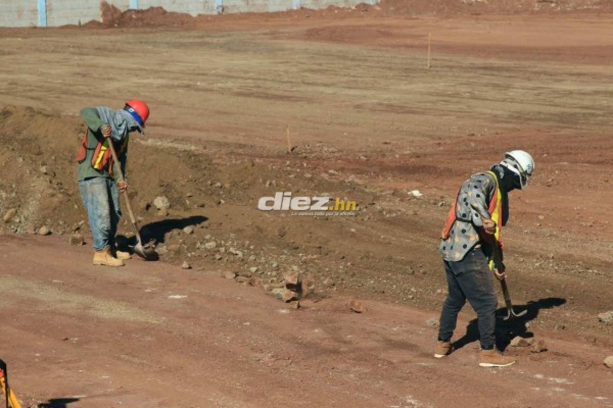 En fotos: El mini estadio que Fenafuth está construyendo en Tegucigalpa