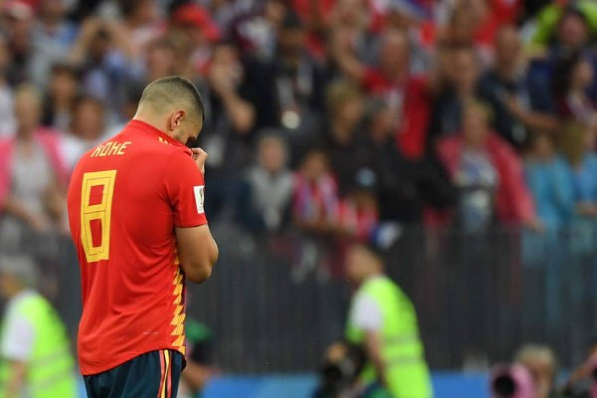 Las desgarradoras fotos de España tras ser eliminado del Mundial de Rusia 2018