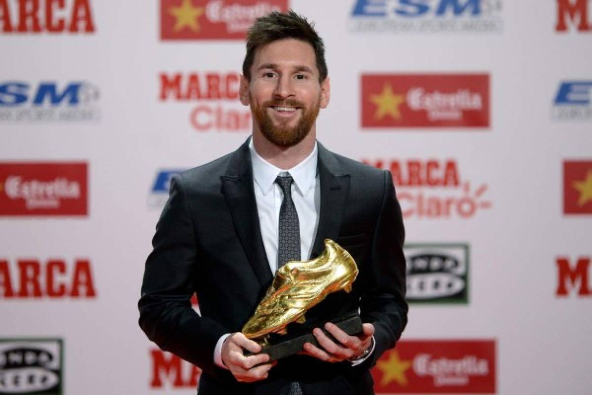 FOTOS: El hijo de Messi es protagonista en la entrega de la Bota de Oro