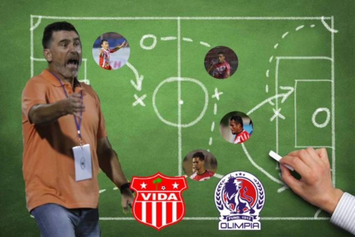 ¡En busca de la pentagonal! El 11 inicial del Vida para enfrentar a Olimpia en La Ceiba