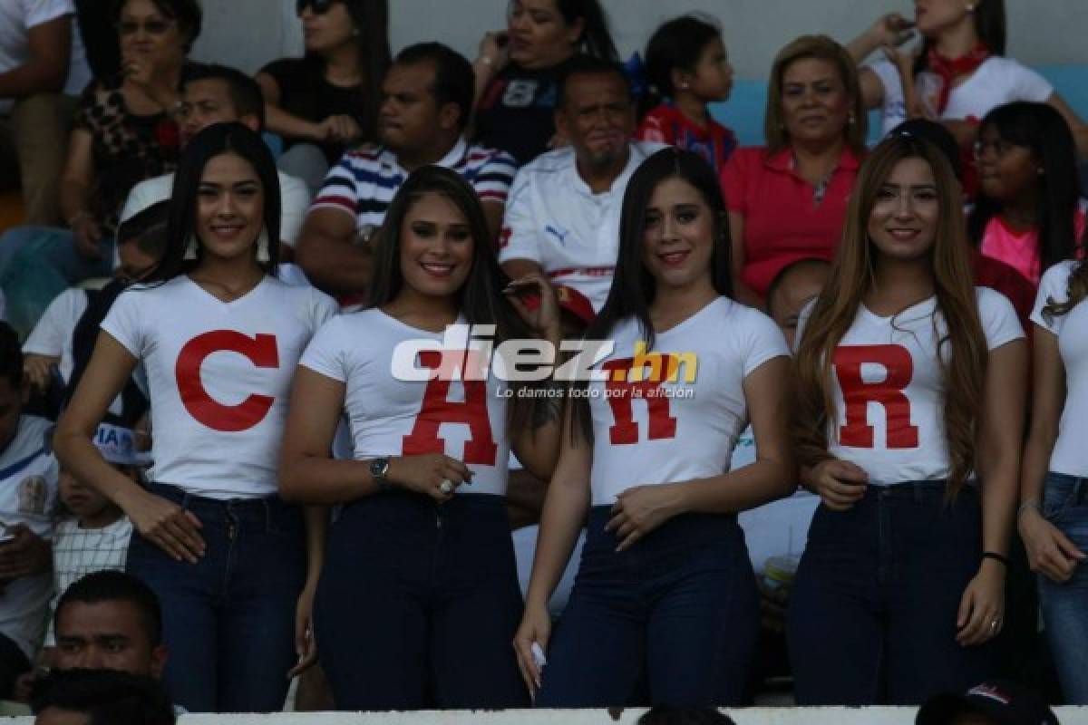 ¡QUÉ BELLAS! El lado más sexy del Olimpia-Platense en el estadio Nacional