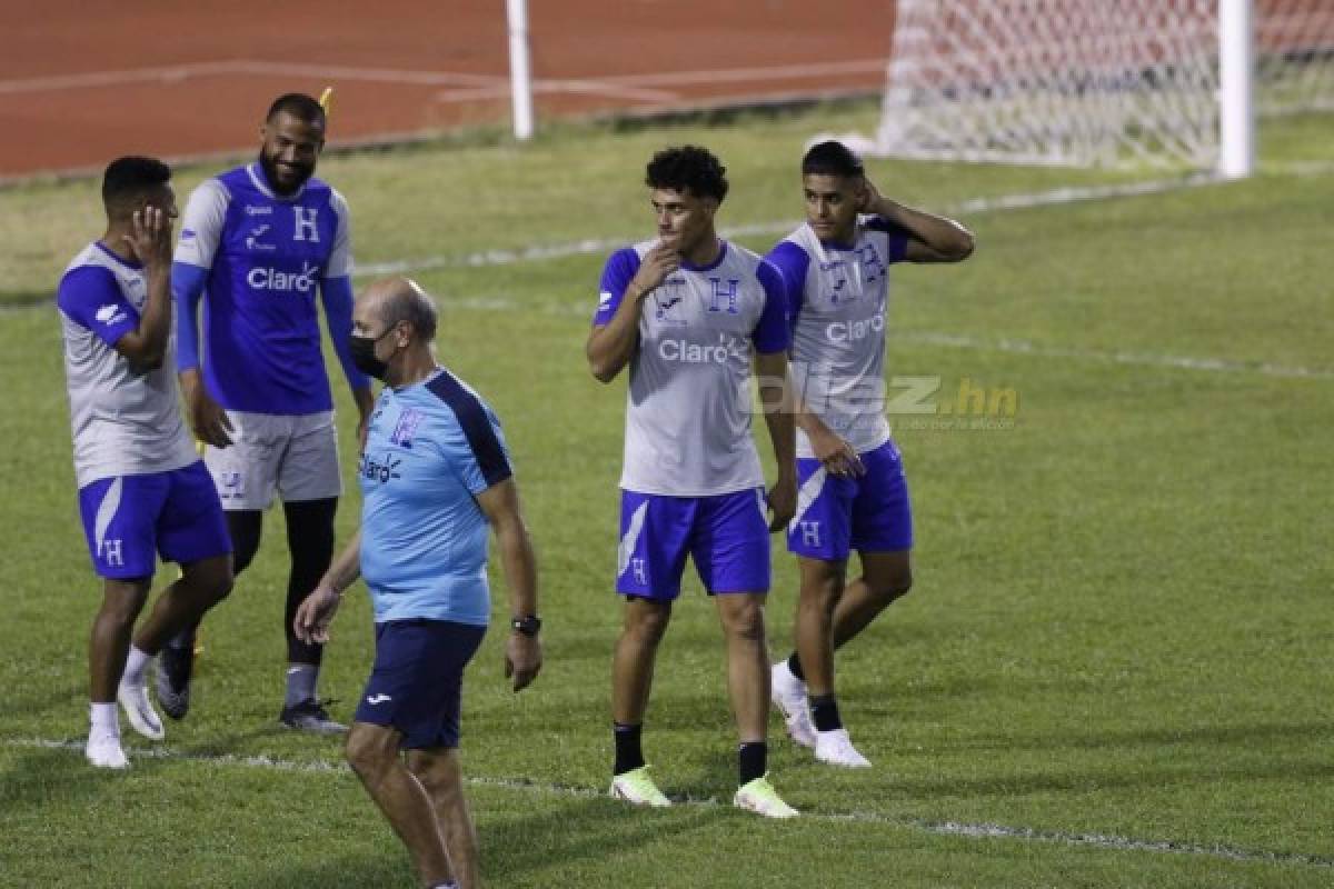 Con cuatro legionarios y los cañoneros del Vida: así fue el primer entrenamiento de Honduras en el Estadio Olímpico