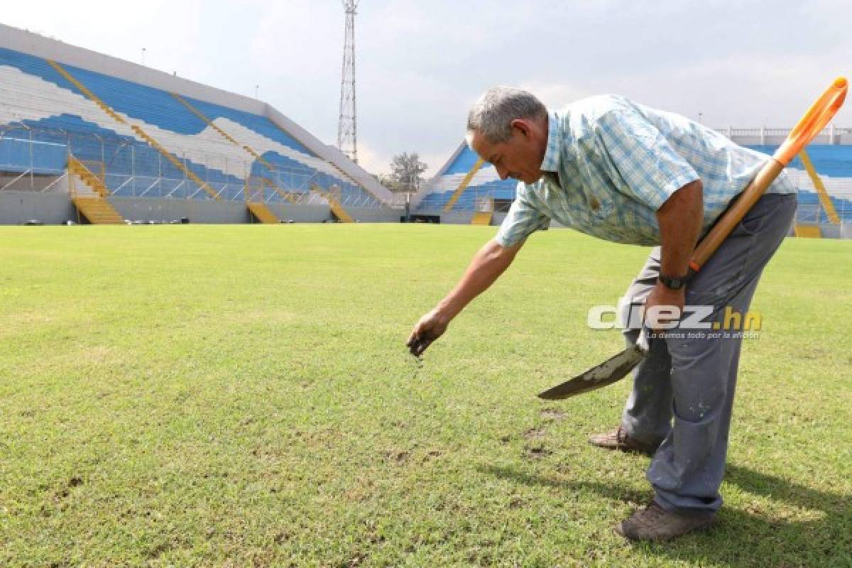 Así avanzan trabajos de remodelación de estadio Morazán para eliminatoria