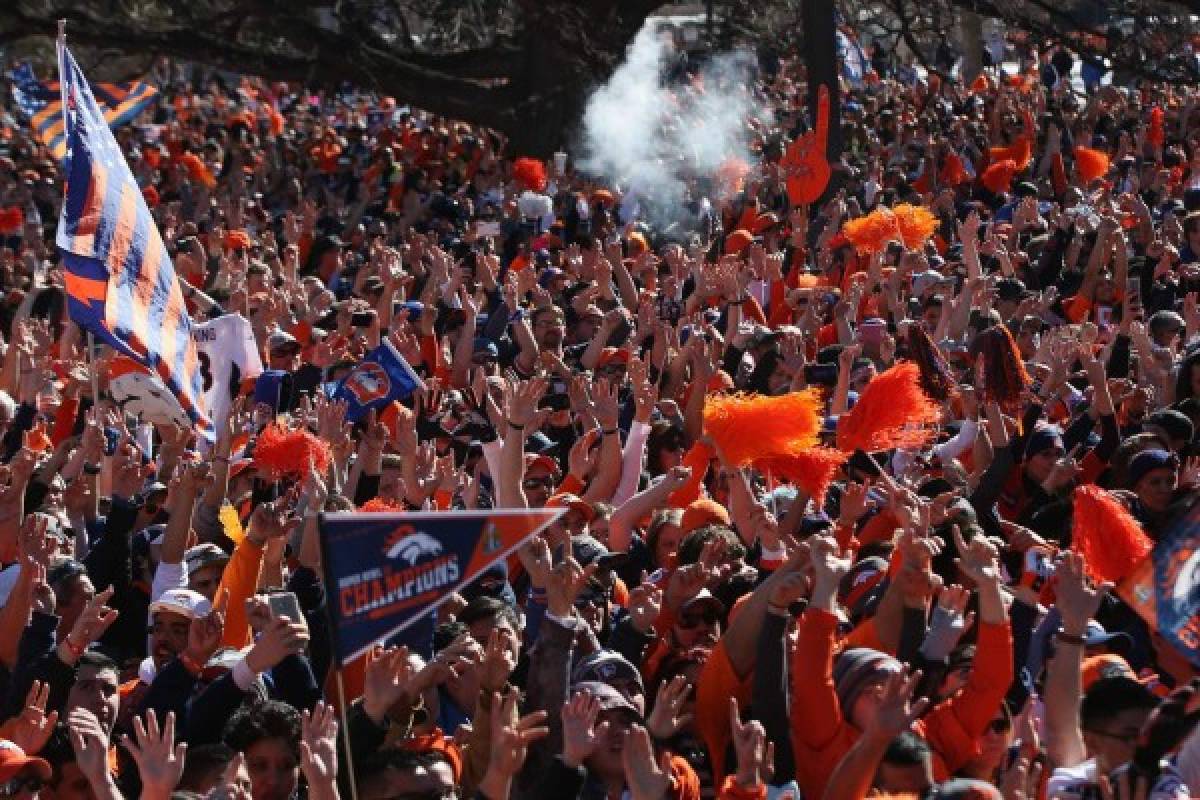 Así fue la espectacular celebración de los Broncos tras ganar el Super Bowl