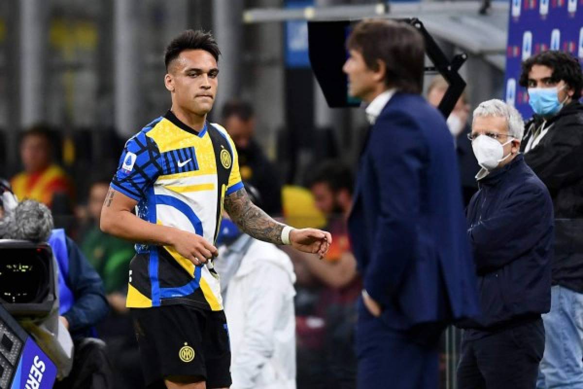 Así fue la fuerte pelea de Lautaro Martínez y Conte en pleno juego del Inter de Milán: 'Respeta'