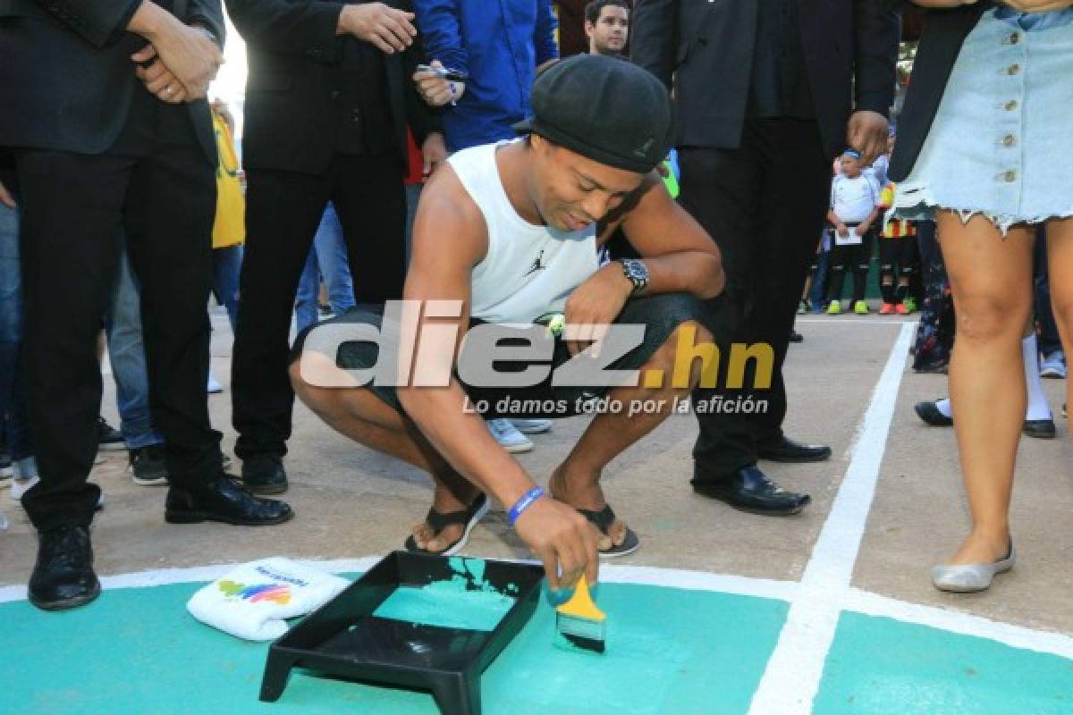 EN FOTOS: Así fue todo el recorrido de Ronaldinho en Honduras